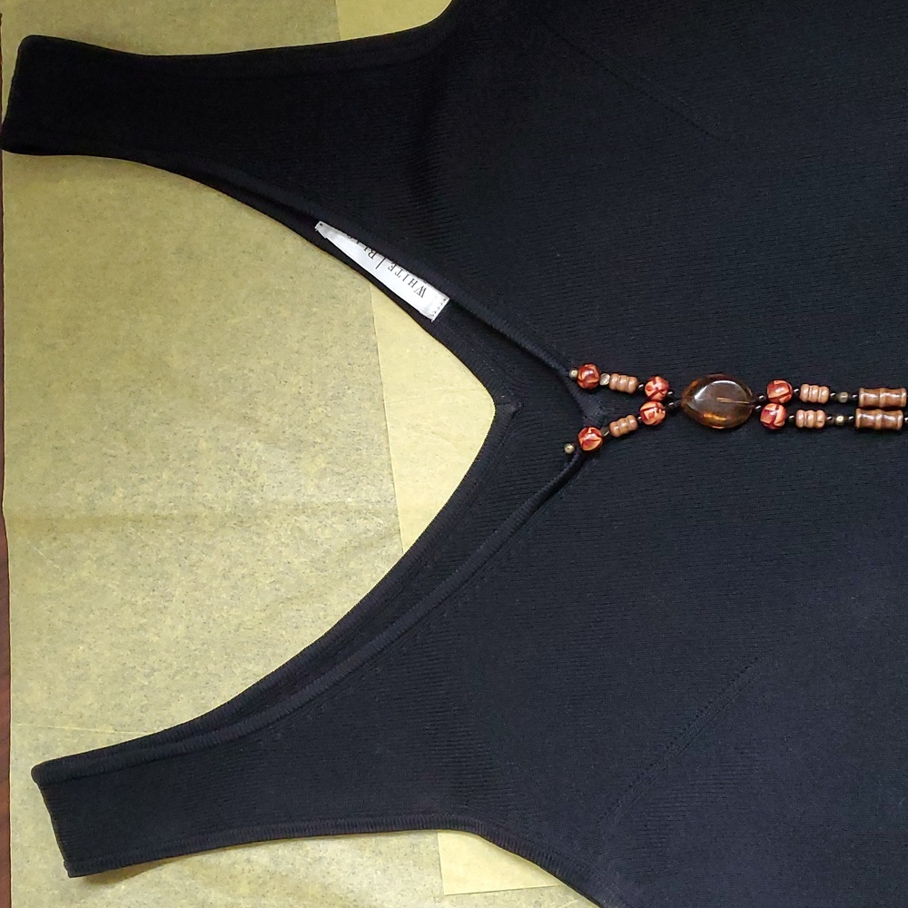 Beautiful black beaded tank